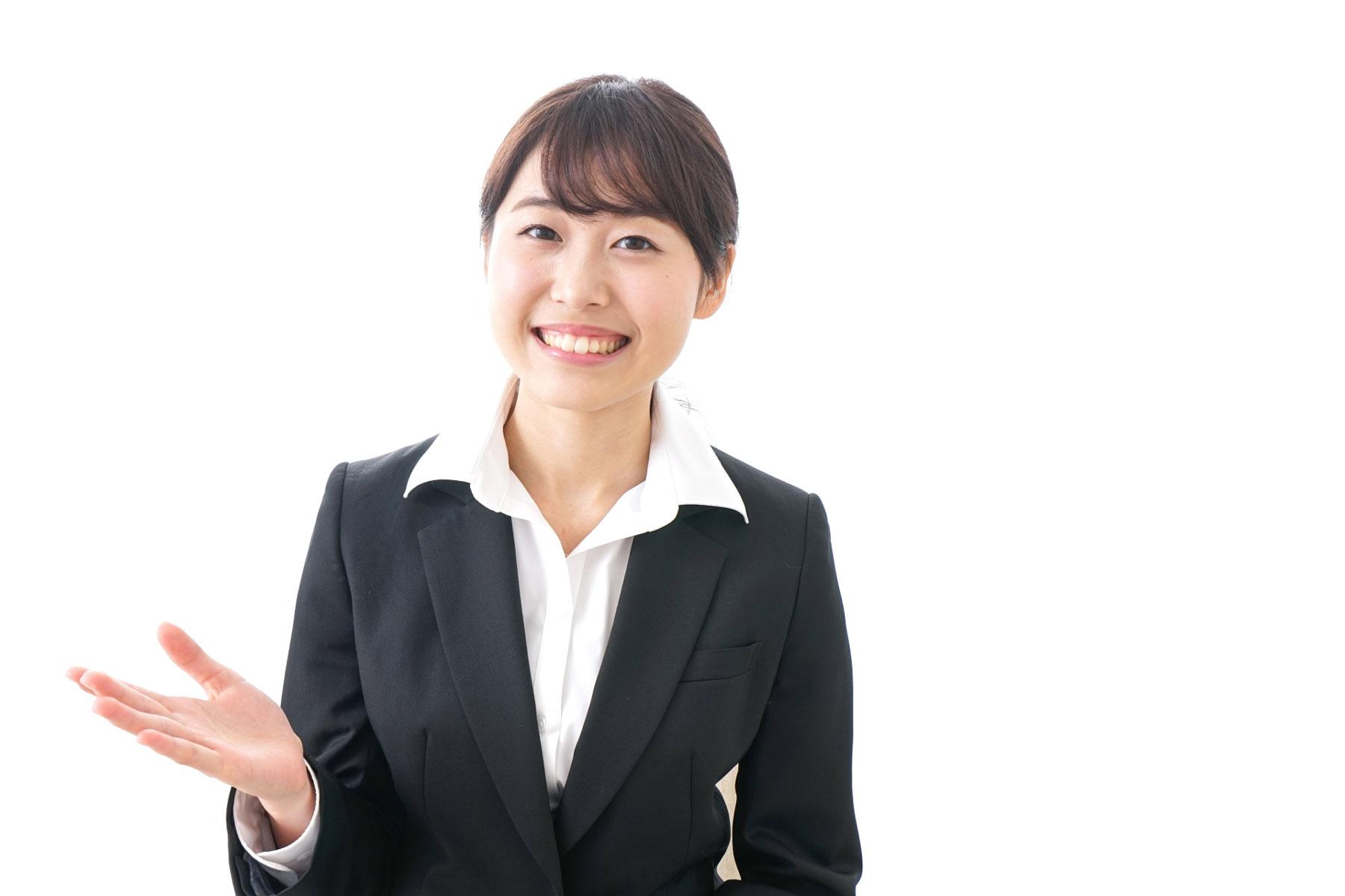 アピールする女性