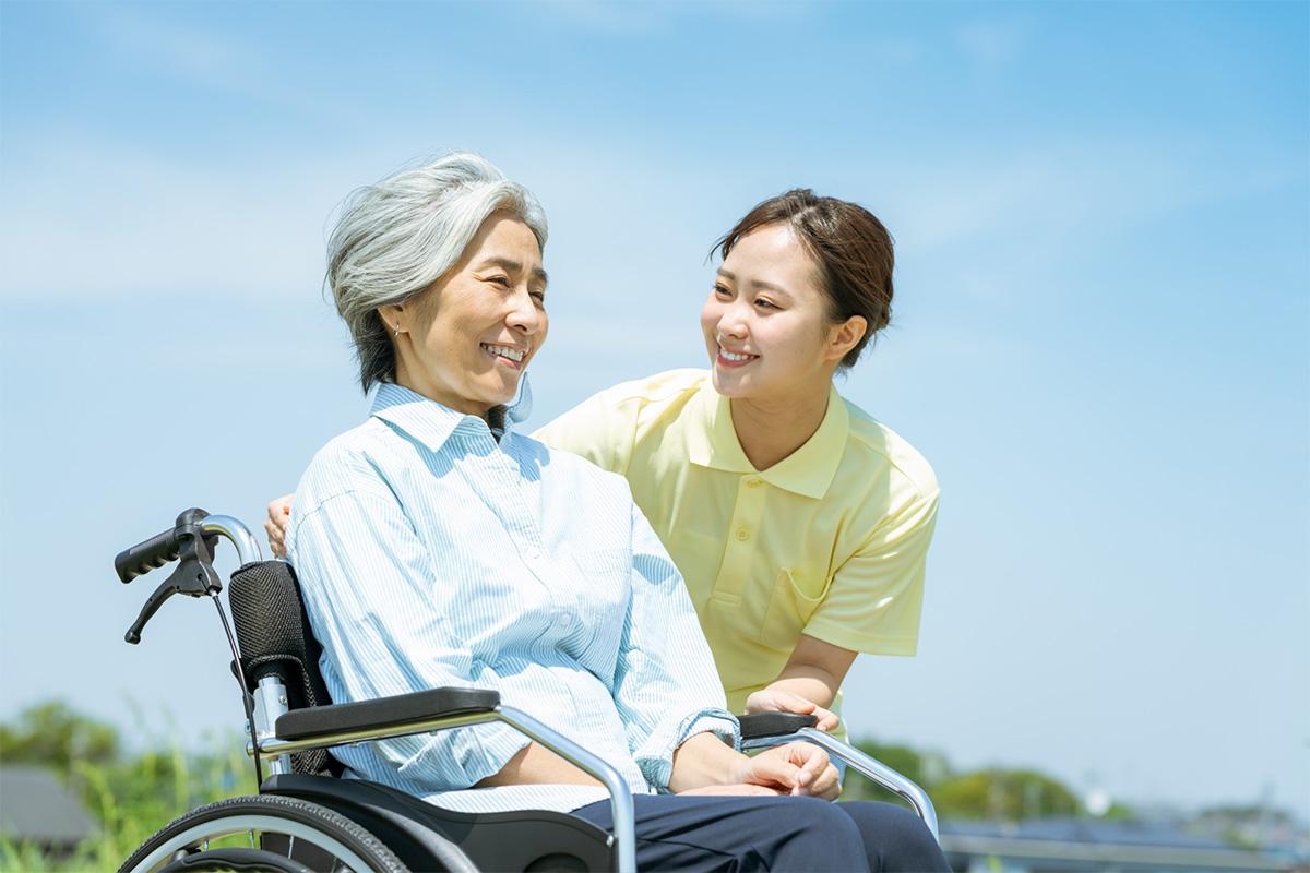 介護士と利用者